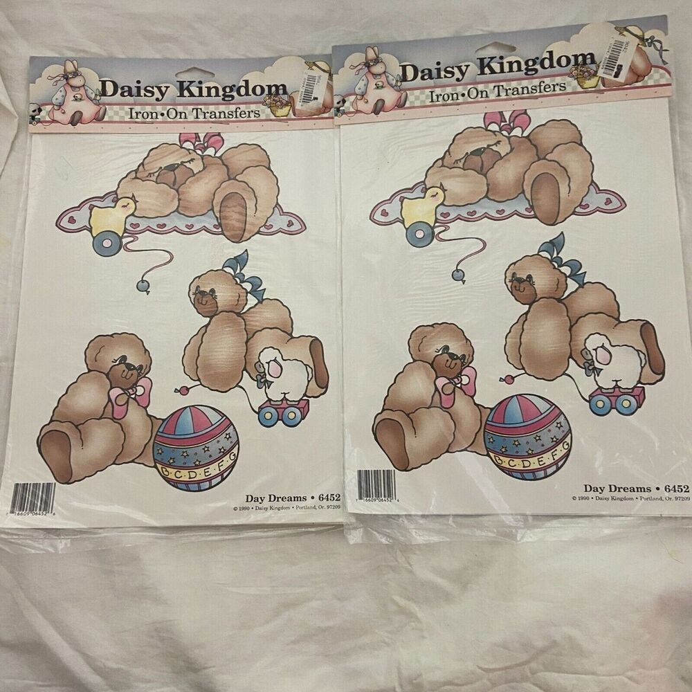 #7155 Daisy Kingdom Day Dreams 6452 VTG iron On Transfer